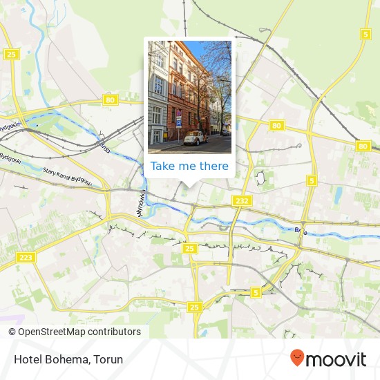 Hotel Bohema map