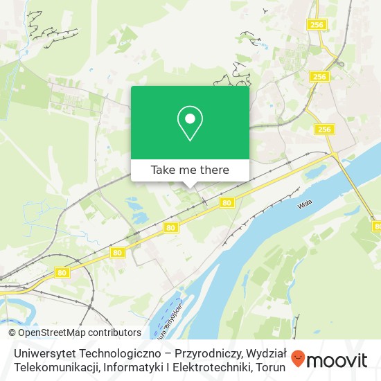Uniwersytet Technologiczno – Przyrodniczy, Wydział Telekomunikacji, Informatyki I Elektrotechniki map
