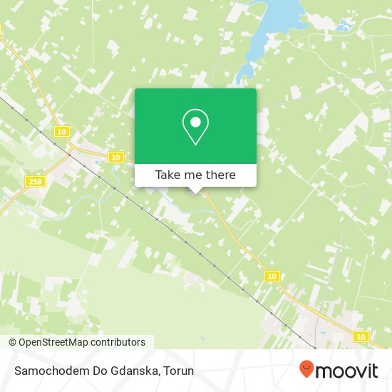 Samochodem Do Gdanska map