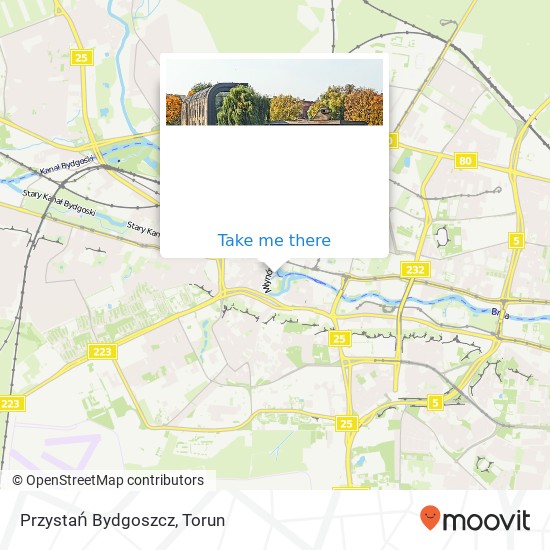 Przystań Bydgoszcz map