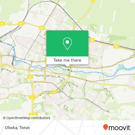 Oliwka, ulica Jagiellonska 96 85-095 Bydgoszcz map