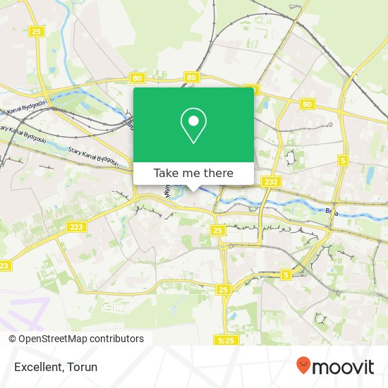 Карта Excellent, ulica Mostowa 1 85-110 Bydgoszcz