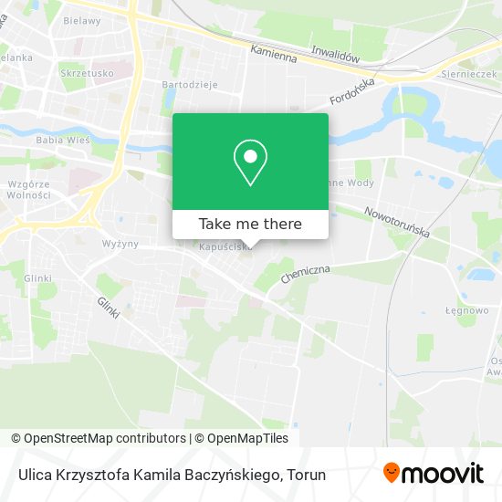 Карта Ulica Krzysztofa Kamila Baczyńskiego