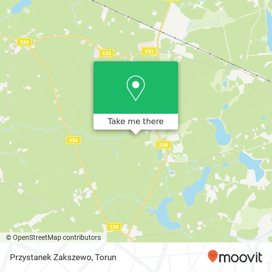 Przystanek Zakszewo map