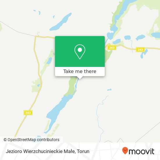 Jezioro Wierzchucinieckie Małe map