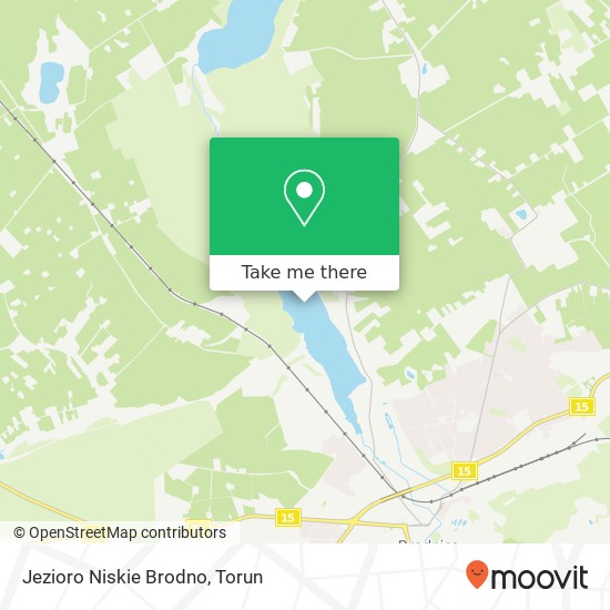 Jezioro Niskie Brodno map