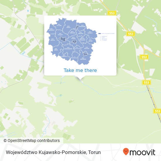 Województwo Kujawsko-Pomorskie map