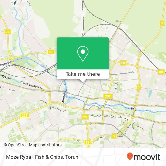 Moze Ryba - Fish & Chips, ulica Sniadeckich 85-011 Bydgoszcz map