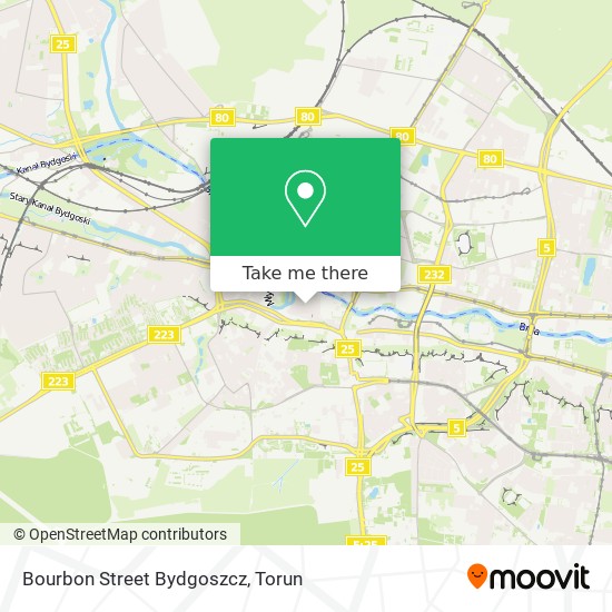 Bourbon Street Bydgoszcz map