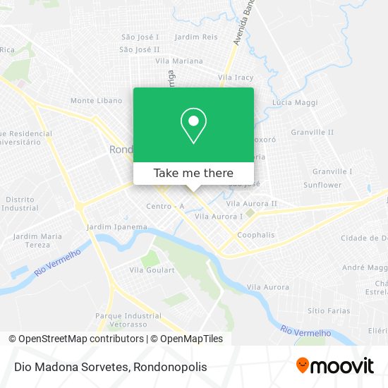 Dio Madona Sorvetes map