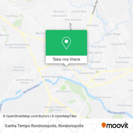 Mapa Ganha Tempo Rondonopolis