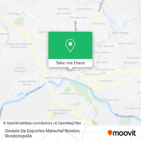 Mapa Ginásio De Esportes Marechal Rondon