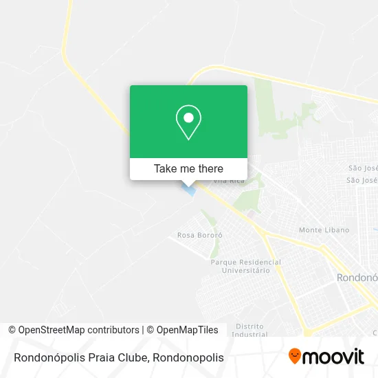 Praia Clube map