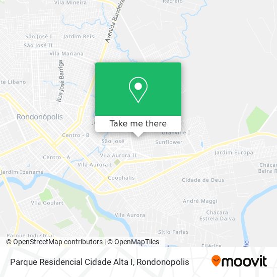 Mapa Parque Residencial Cidade Alta I