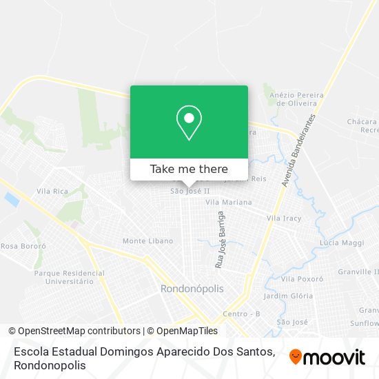 Mapa Escola Estadual Domingos Aparecido Dos Santos