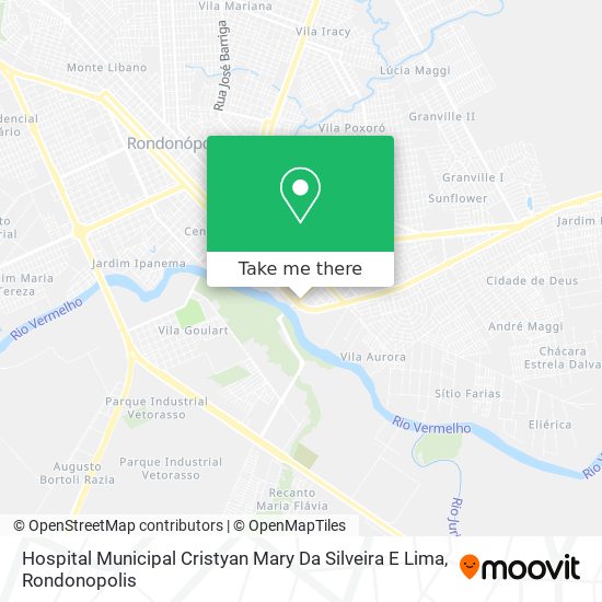 Mapa Hospital Municipal Cristyan Mary Da Silveira E Lima