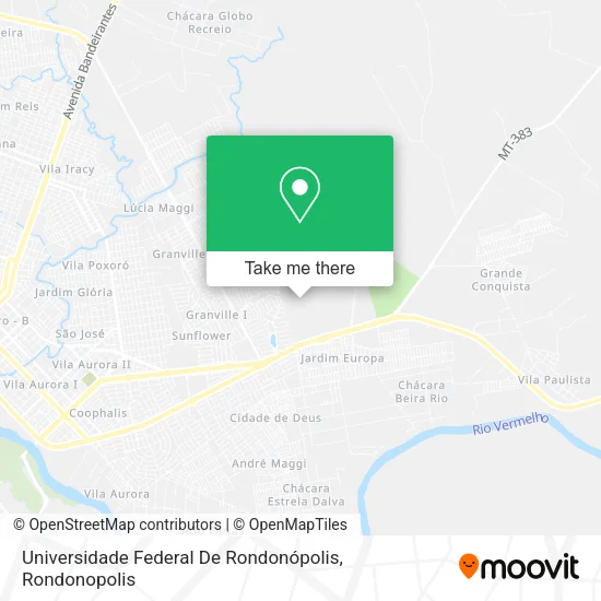 Universidade Federal De Rondonópolis map