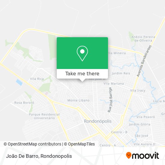 João De Barro map