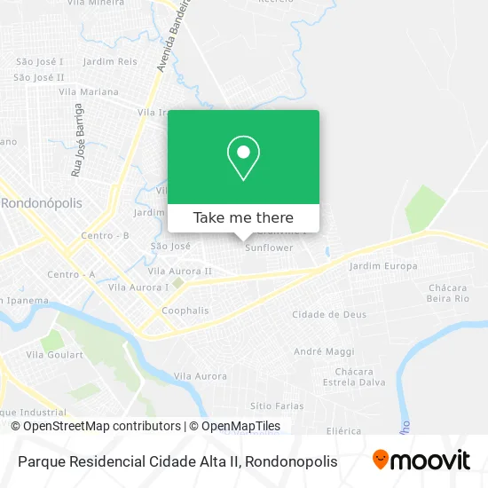 Parque Residencial Cidade Alta II map