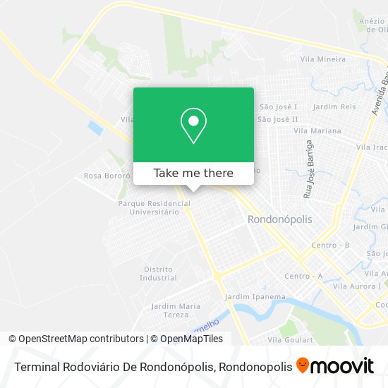 Terminal Rodoviário De Rondonópolis map