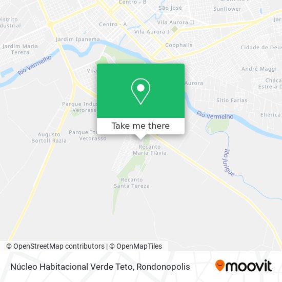 Núcleo Habitacional Verde Teto map