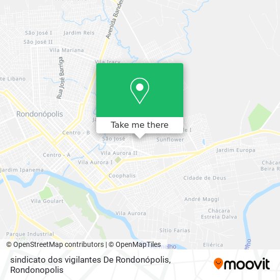 sindicato dos vigilantes De Rondonópolis map