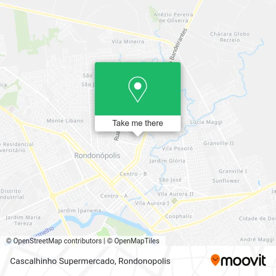 Cascalhinho Supermercado map