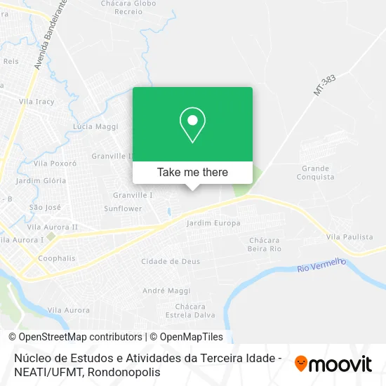 Núcleo de Estudos e Atividades da Terceira Idade - NEATI / UFMT map