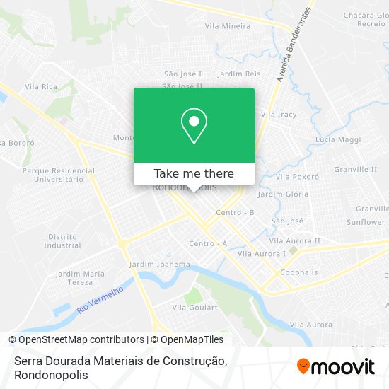 Serra Dourada Materiais de Construção map