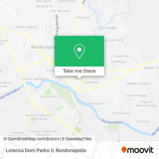 Loterica Dom Pedro II map