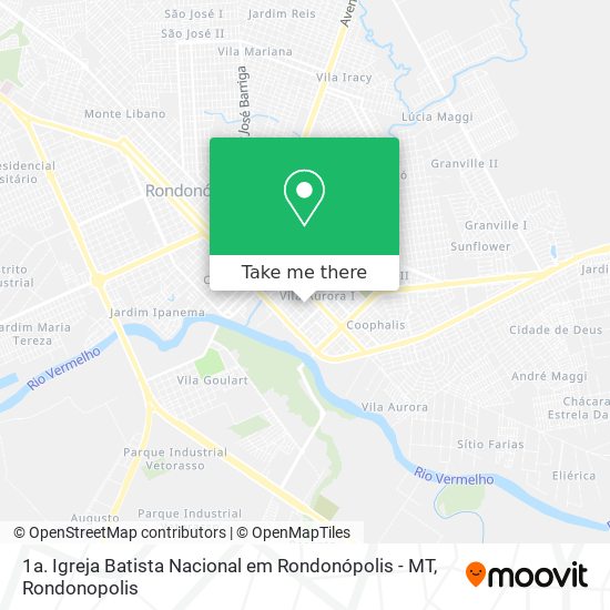 Mapa 1a. Igreja Batista Nacional em Rondonópolis - MT