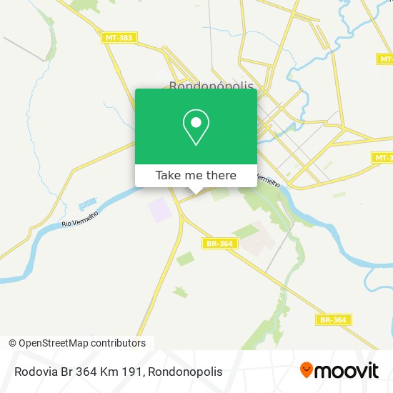 Rodovia Br 364 Km 191 map