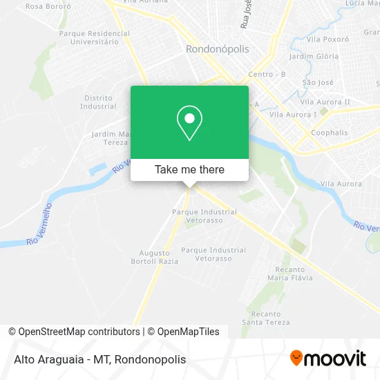 Alto Araguaia - MT map