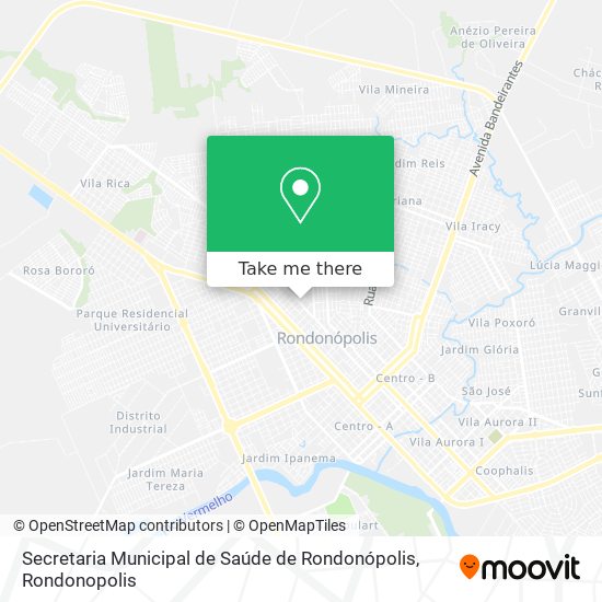 Secretaria Municipal de Saúde de Rondonópolis map