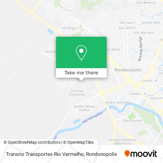 Transrio Transportes Rio Vermelho map