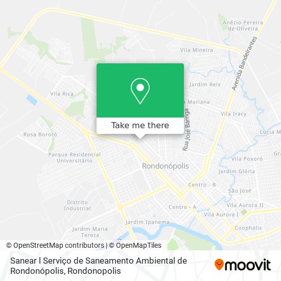 Sanear l Serviço de Saneamento Ambiental de Rondonópolis map