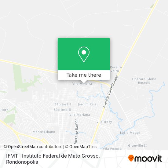 Mapa IFMT - Instituto Federal de Mato Grosso
