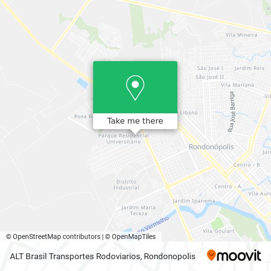 ALT Brasil Transportes Rodoviarios map