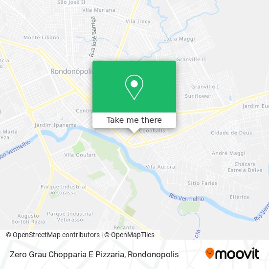 Mapa Zero Grau Chopparia E Pizzaria