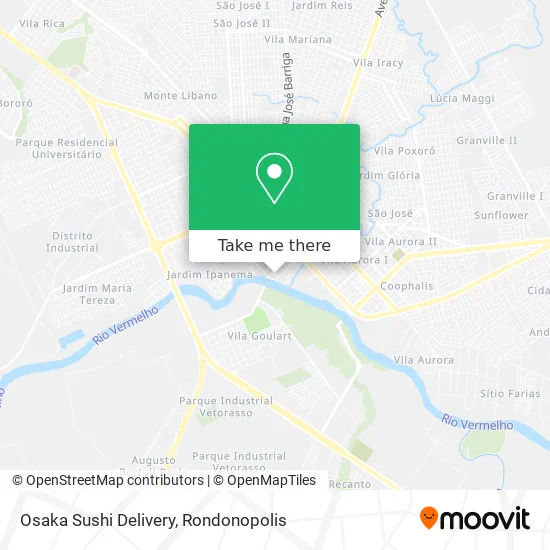 Osaka Sushi Delivery map