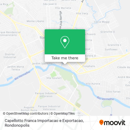 Capellotto Franca Importacao e Exportacao map