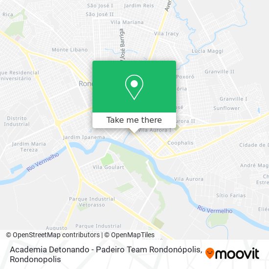 Mapa Academia Detonando - Padeiro Team Rondonópolis