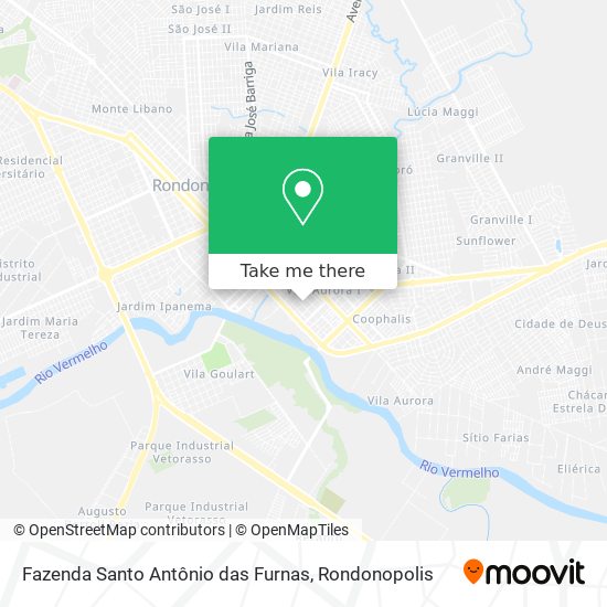 Fazenda Santo Antônio das Furnas map