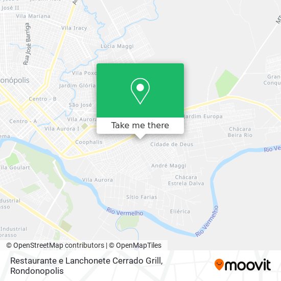 Restaurante e Lanchonete Cerrado Grill map
