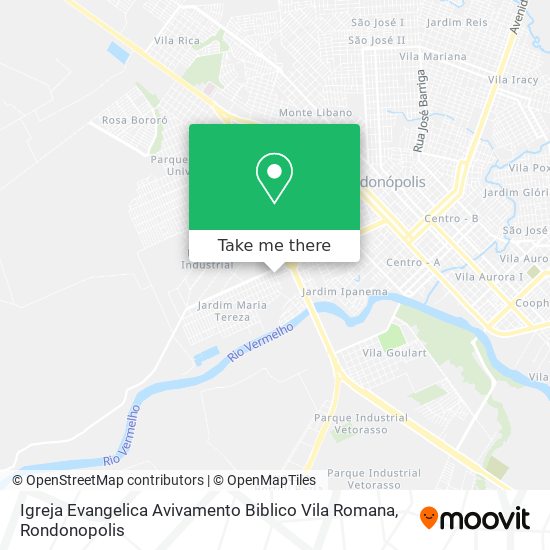 Igreja Evangelica Avivamento Biblico Vila Romana map