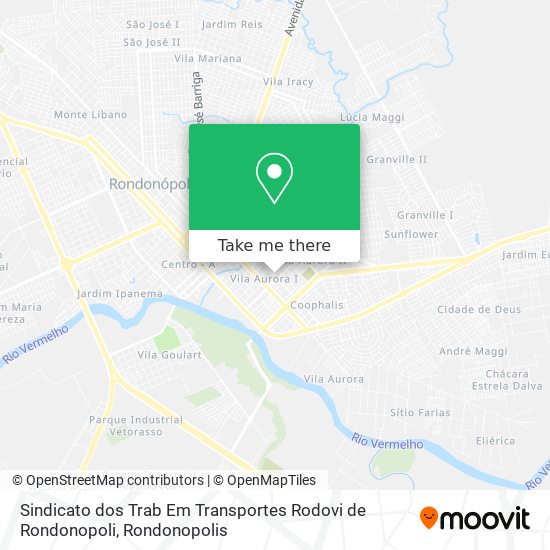 Sindicato dos Trab Em Transportes Rodovi de Rondonopoli map