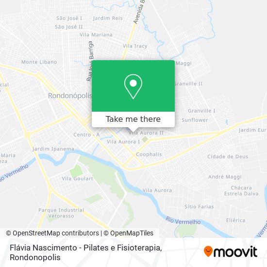 Mapa Flávia Nascimento - Pilates e Fisioterapia