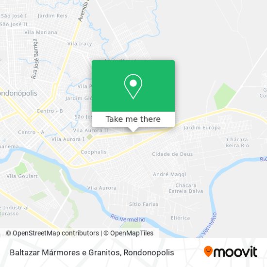 Baltazar Mármores e Granitos map