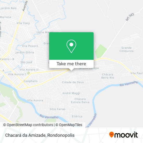 Chacará da Amizade map