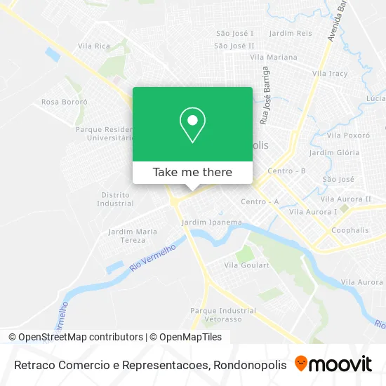 Retraco Comercio e Representacoes map